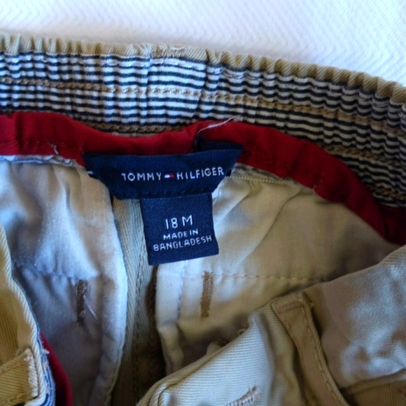tommy hilfiger 2-pack cotton twill pants bundle lot 18 months baby toddler boy - Picture 6 of 14